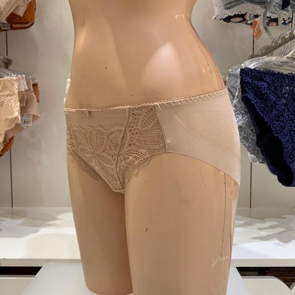 Barbara Flower Lace Hem Panty Abp4241b Sk  Bk