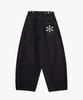 Liomeu Curved Balloon Denim Pants_Black : Radiant170
