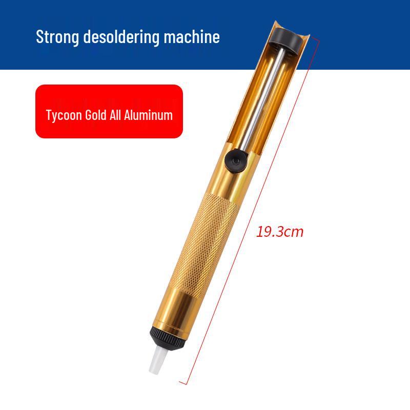 Non-slip Manual Aluminum Solder Sucker - Small Desoldering Tool