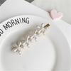 French girl mini pearl flower hairpin, Korean chic gentle retro bangs hairpin hair accessories