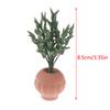 Dollhouse 1:12 Miniature Rose Tulip Hyacinths Sunflower Fruit Tree Potted Green Plant Flower Tree Plants Bonsai Model Home Decor