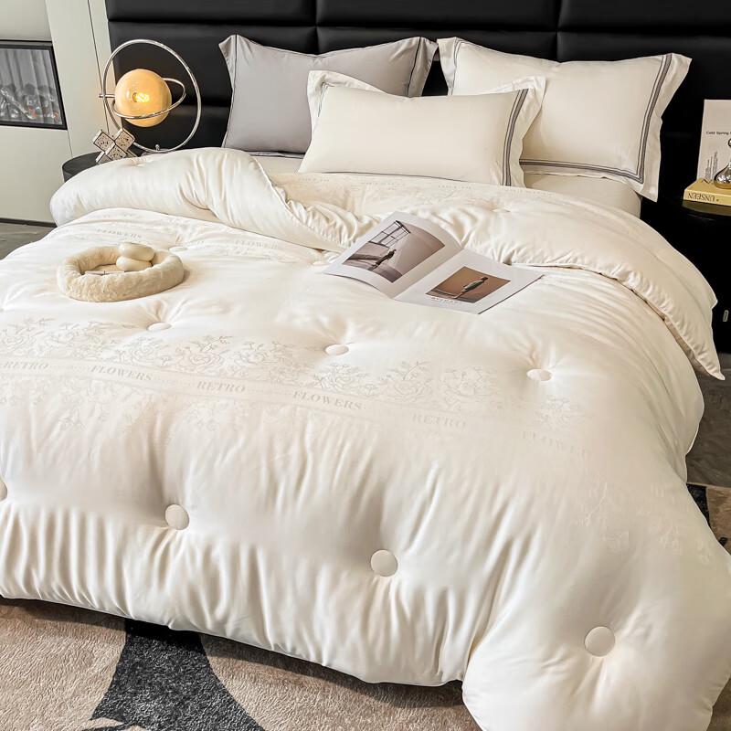 FIRS Premium Cotton Jacquard Silk Soy Fiber Quilt