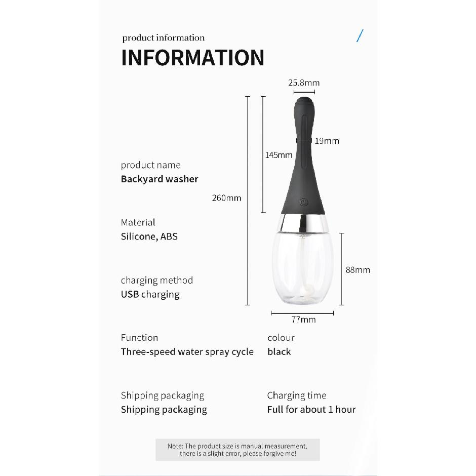 Electric Vaginal Anal Douche Sex Toys for Men Women Anal Plug Cleaning Enema Butt Plug Dildo Extreme Dilator Sex Toys for