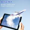 30cm American Delta Airplane Model Airplane B747 Model Plane for Adults Collection Office Desktop Decoration Birthday Gift