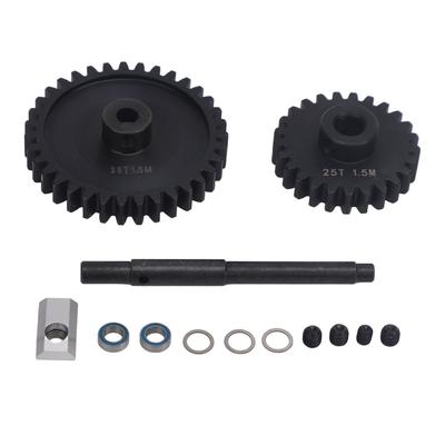 RC Car Gear Set 1.5M 25T Plus 35T Hardened Steel RC Spur Gear Pinion Set for XRT 15