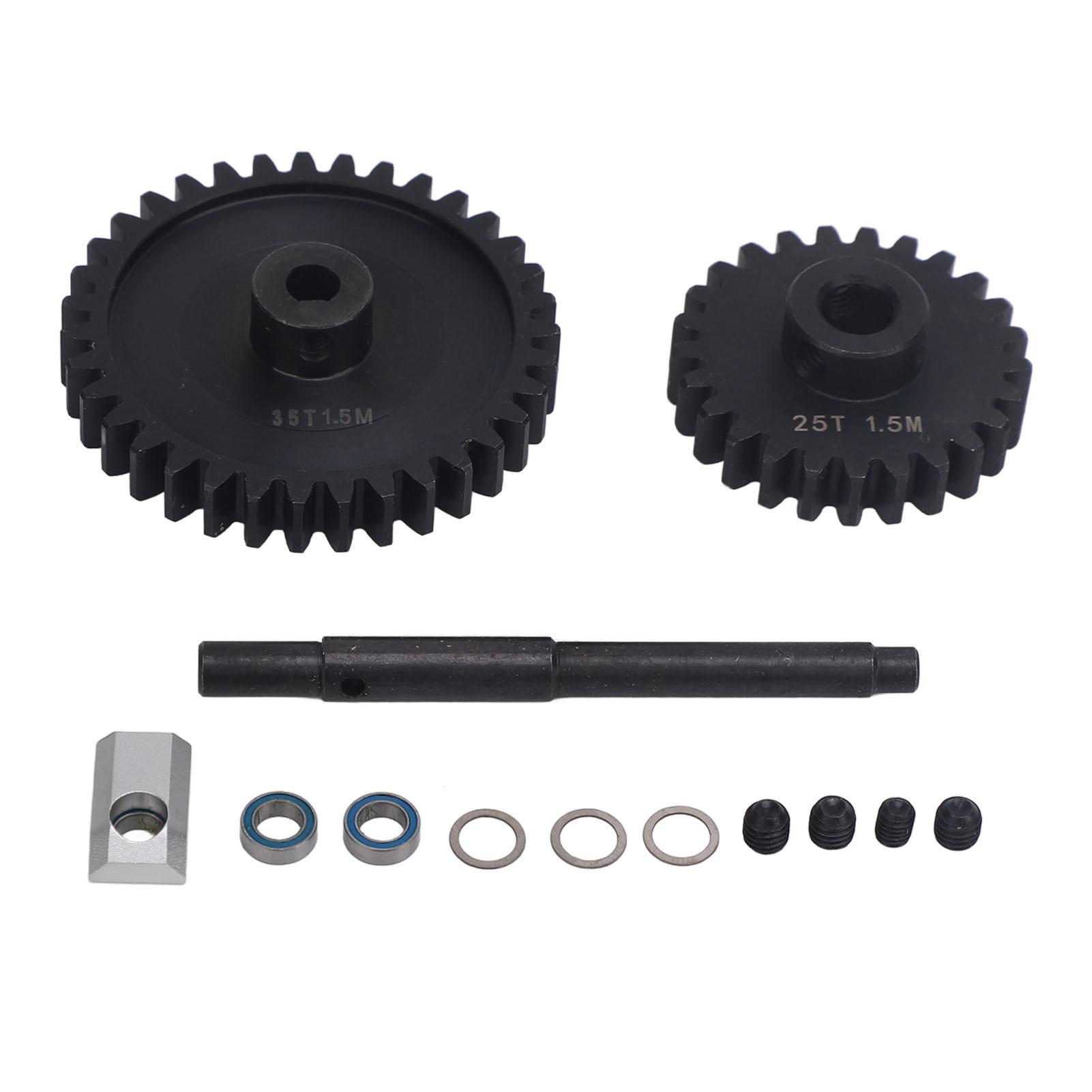 

RC Car Gear Set 1.5M 25T Plus 35T Hardened Steel RC Spur Gear Pinion Set for XRT 15