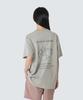SNOWPEAK APPAREL Aerocool Mug Graphic Short Sleeve T-Shirt (S26Mufts74) Gray