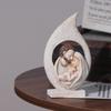 Exquisite Holy Family Figurine Painted Resin Nativity Ornaments Vivid Sacred Hearts Statue  Desktop