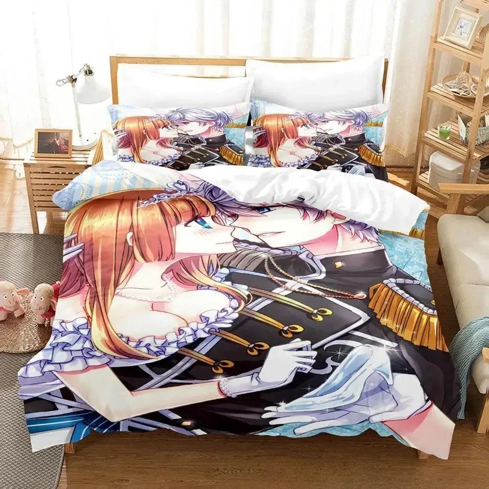 Ensemble Stars Bedding Set Single Twin Full Queen King Size Bed Set Adult Kid Bedroom Duvet Cover Sets 3D Anime Bed Sheet Set