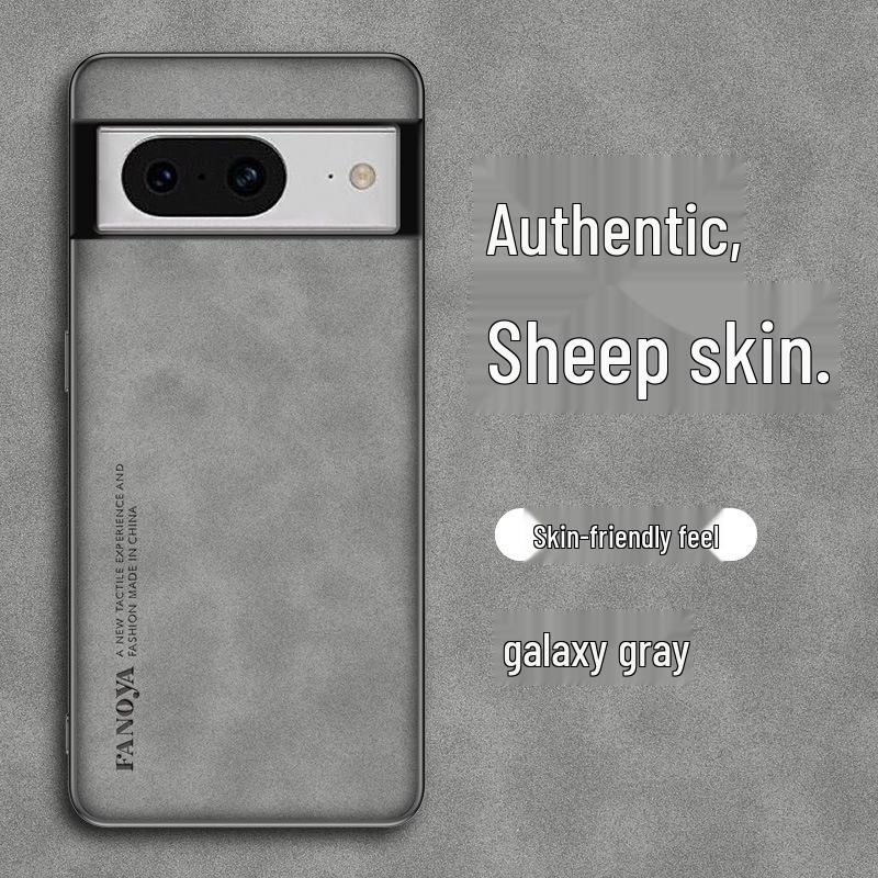 

Роскошный защитный чехол из овчины для Google 8/8A/8PRO/6A/7A/Pixel 9A XL Galaxy Gray