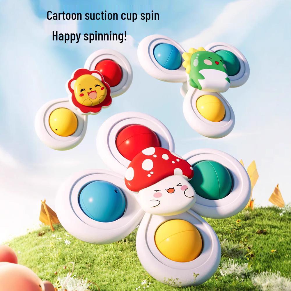 Baby High Chair Educational Spinner Toy, 0-1 Year, Suction Cup Attachment, Ages 6-12 Months