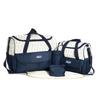 Multifunctional Quilted Plaid Diaper Bag Set: Large Capacity Shoulder and Crossbody Mom Bag