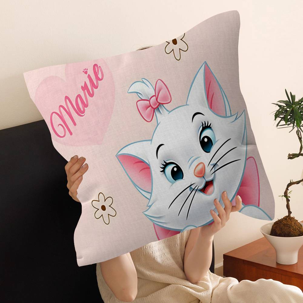 Cartoon M-Marie Cat Pillow Cover Design cushion Cover decor Holiday Decorati