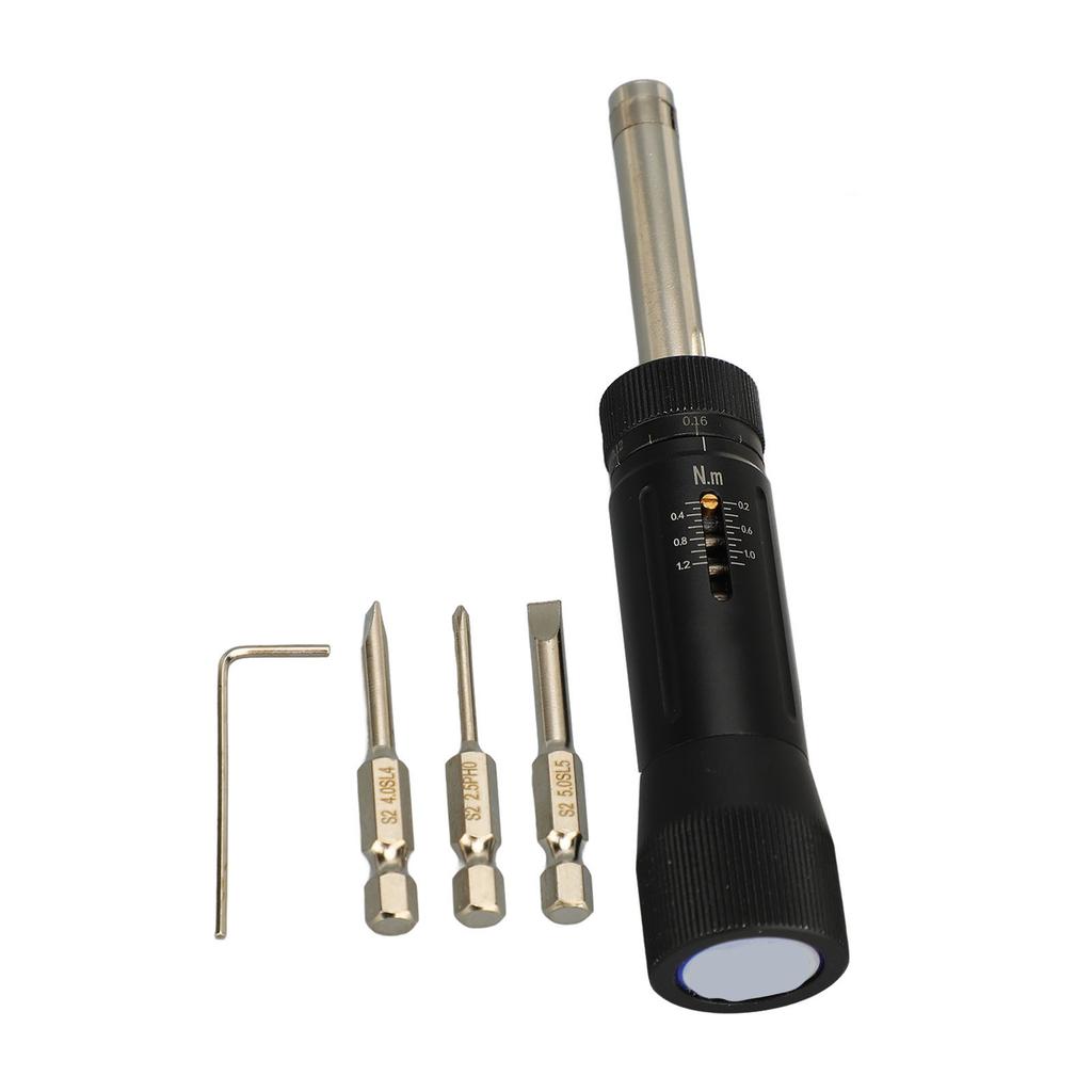 1 4in Interface 0.2 To 1.2N.m Adjustable Torsion Screwdriver Idling Pre Set Manual Torsion Screw Driver