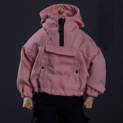 1/12 Scale Fashion Sweatshirt (One Piece) for Men and Women (Body, Head, Shoes, etc. Not Included) Dirty Pink