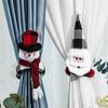 Christmas Snowman Santa Cartoon Doll Decorative Curtain Buckle