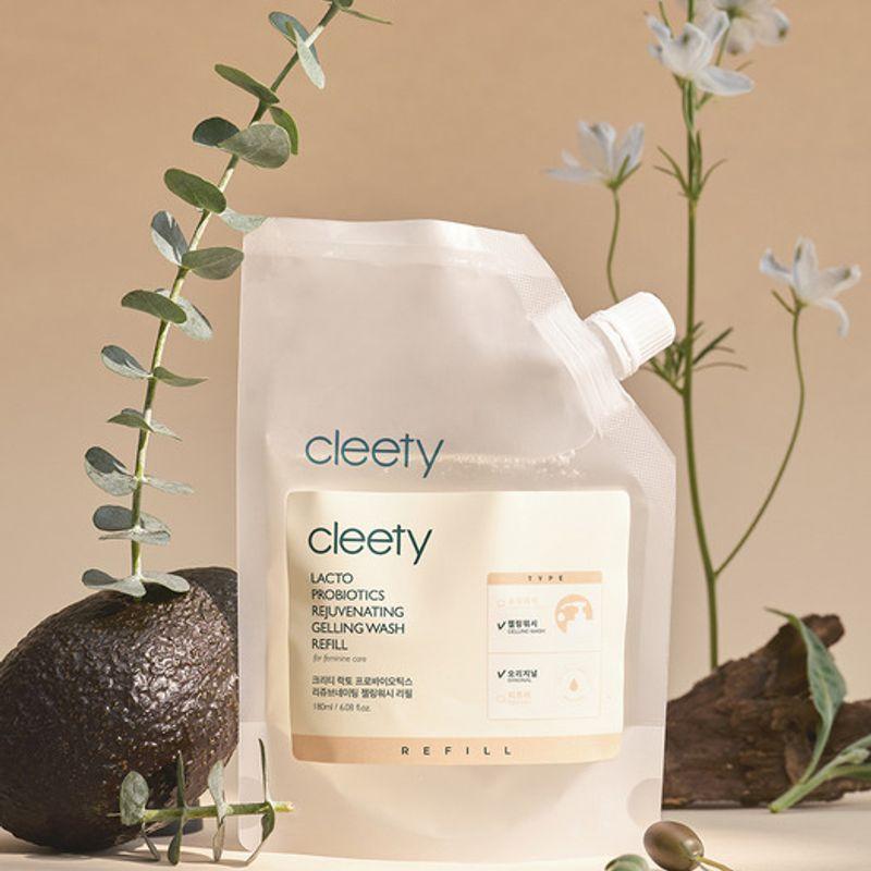 Cleety Lacto Probiotics Rejuvenating Gelling Wash Feminine Cleanser 180ml Refill Gelling Wash 180ml Refill Unscented