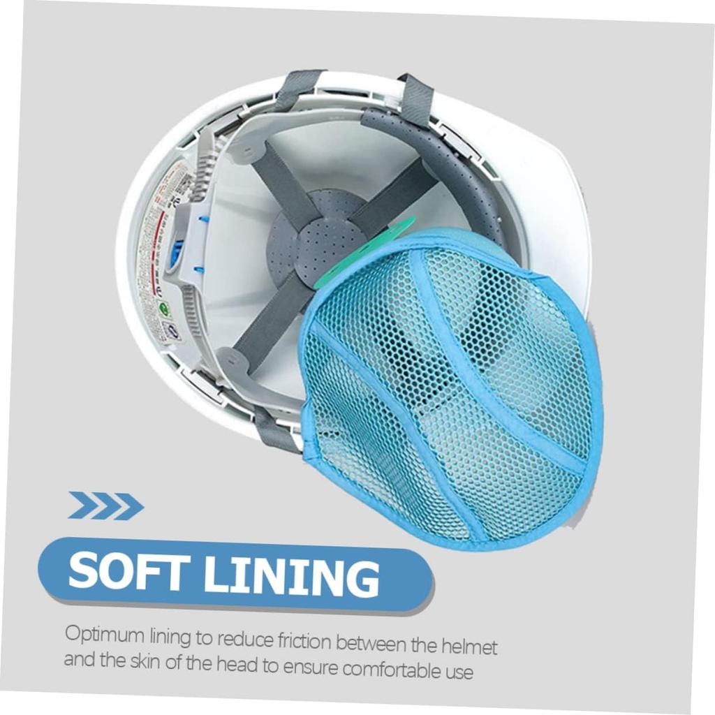 2Pcs Washable Helmet Liner Pads Breathable Hard Hat Insert Liners for Cooling and Sweat Absorption Safety Head Protection Accessories