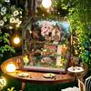 Sofiey Dollhouse Handmade Kit Miniature Furniture Craft Set with Music Box