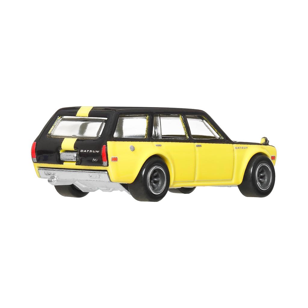 Hot Wheels Datsun 510 Wagon Bluebird Toy Mini Car JBL21 Ages 3+ Yellow