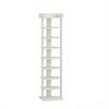 Shoe rack with 9 levels, storage for up to 9 pairs of shoes with top shelf and 2 hooks