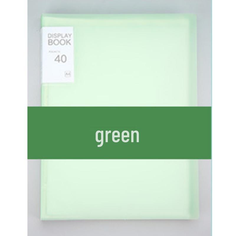 A4 Candy Color Multi-Layer Ring Binder - Waterproof Transparent Plastic Storage Book for Student Test Papers