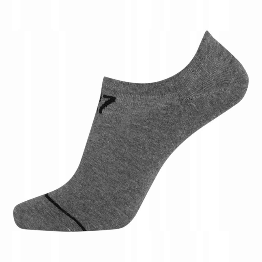 Cr7 skarpety skarpetki stopki footies bamboo 6p czarne/białe/szare r.40-46
