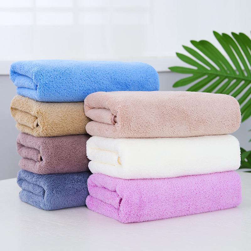 Schnelltrocknendes, fusselfreies Korallenfleece-Handtuch - Saugfähiges Gesichts- und Haarhandtuch, perfekt für den Heimgebrauch oder als Geschenk