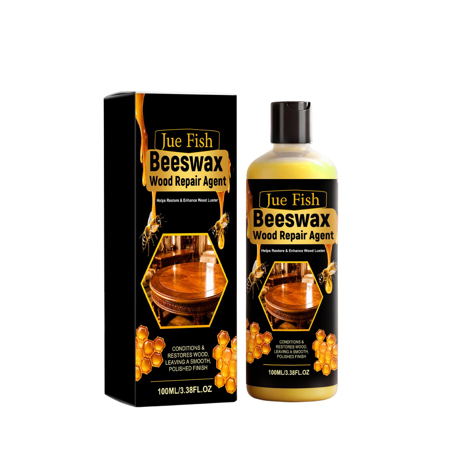 Jue Fish Beeswax Wood Care Agent Furniture and woodware polishing and renovation, non-sticky, natural wood scent