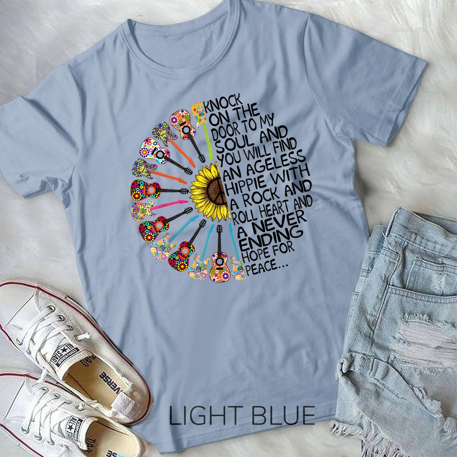 Knock On The Door To My Soul Funny Hippie Unisex Youth T-shirt S