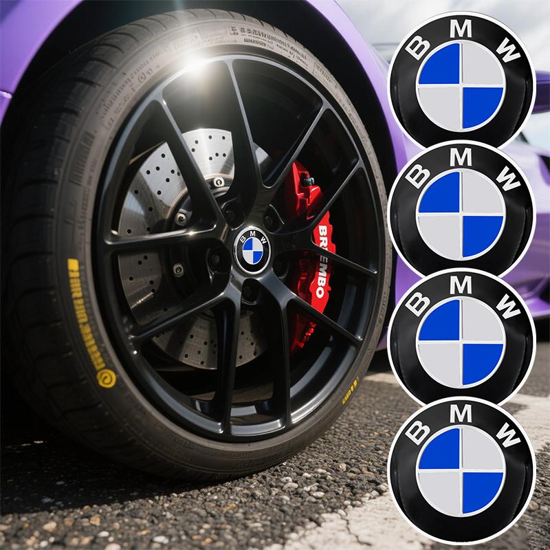kfwhl7 4pcs 56mm Car wheel hub cover badge sticker For BMW M 50th E39 E46 E90 E36 E60 E34 E30 F30 X5 X6 71 E92 E93 E87 E83 F31 F22 F34