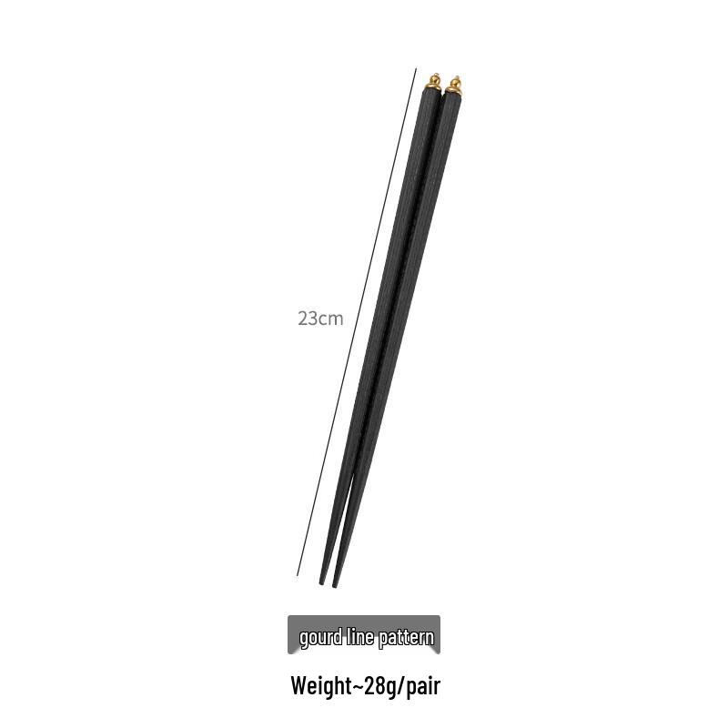 ZISIZ Essstäbchen-Set aus Legierungsmetall mit Kupferköpfen