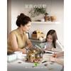 Rolife Miniature Dollhouse Kit Flower Shop with LED Lights DIY Model Toy for Kids and Adults
