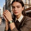 JewelryWe Antique Style Unisex Watch Retro Dial Frame Leather Alloy Brown Gift for Birthdays and Children's Day