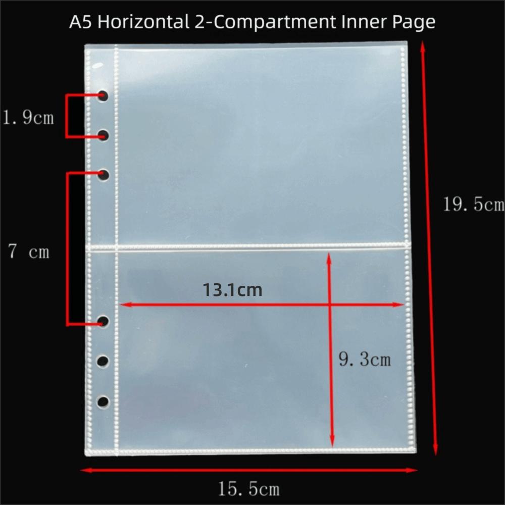 Lace Heart Decoration Photo Collection Book Zipper Binder Notebook  Postcard Organizing 2 Grid  Pages 10PCS