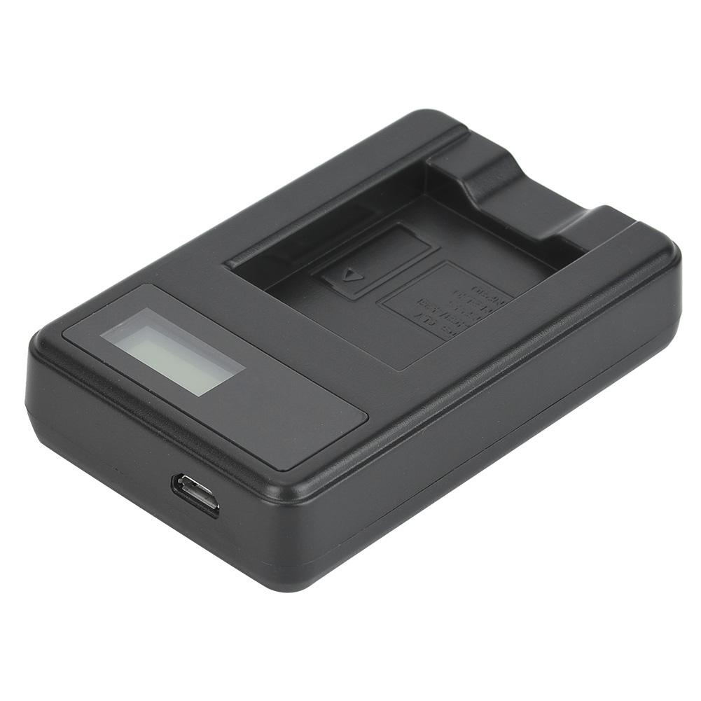 NP 45  Li 40B Camera Battery Single Charger USB Charging with LCD Screen Display Black