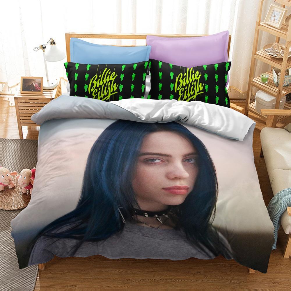 Teens Billie Duvet Cover Set Bedding Set Comforter Cover Machine Washable for Bedroom Decor Children Teens Birthday Gifts