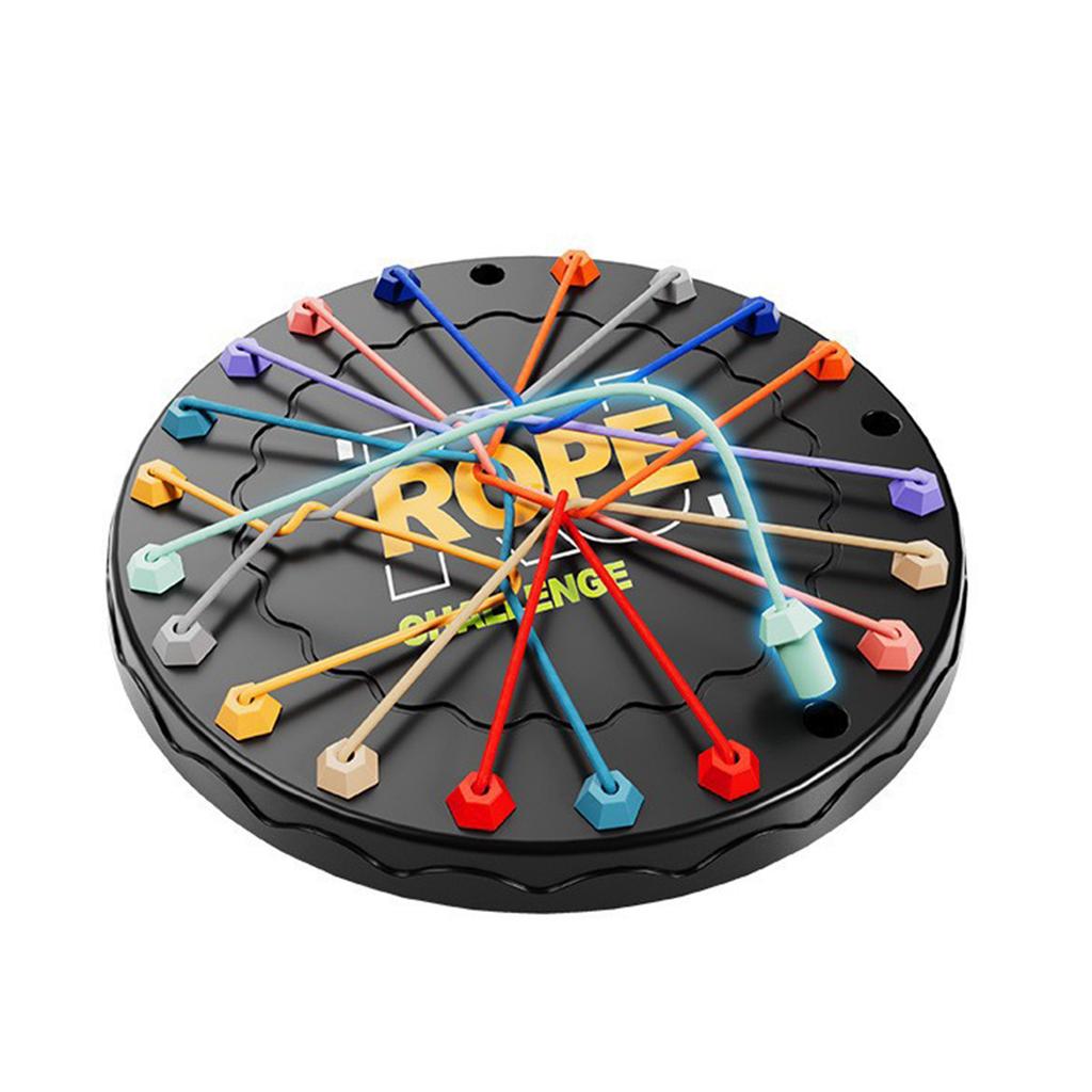 Unraveling Rope Puzzle Game Toy for Kids Stimulate Intelligence and Hands On Skill for Parents Children Party Activity