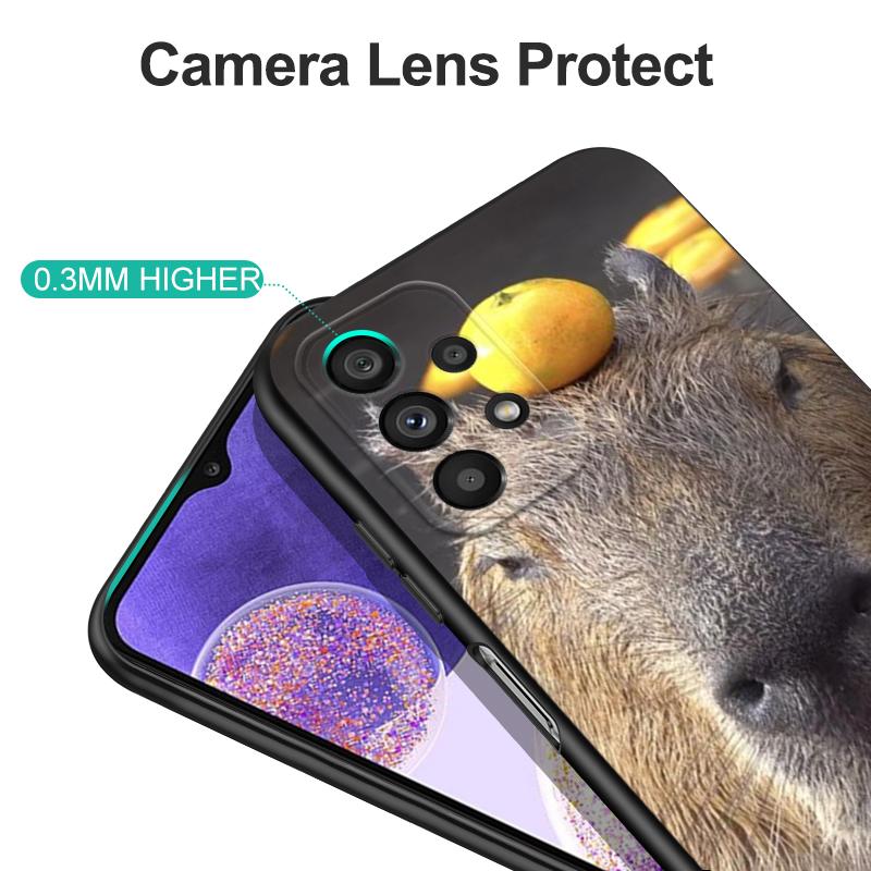 Black Tpu Case For Vivo Y01 Y2 Y12S Y12A Y50 Y15 Y15A Y15S Y17 Y3 Y11 Y50 Y50T Y51S 2019 2020 5G Capybara