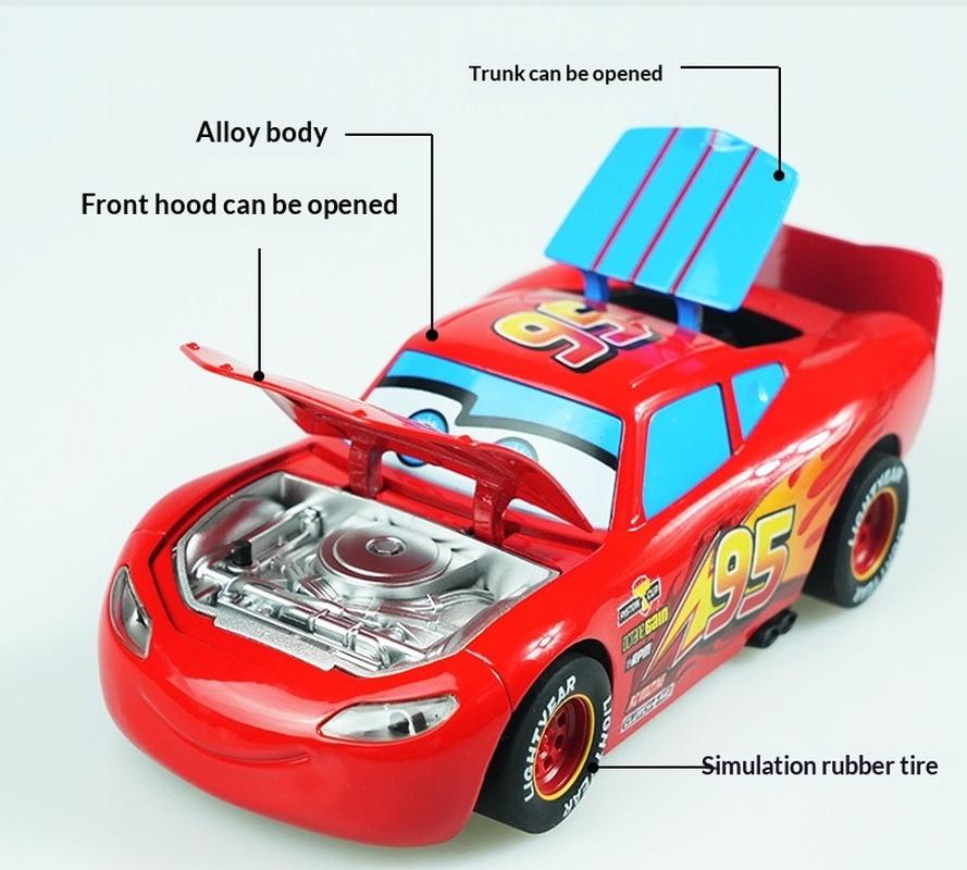 Lightning McQueen 1:32 Scale Die-cast Alloy Car - Water Spray Action, Collectible Toy Model