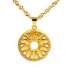 Auspicious Safety Buckle Pendant Necklace for Women Gold Safe and Complete, Auspicious and Wishful