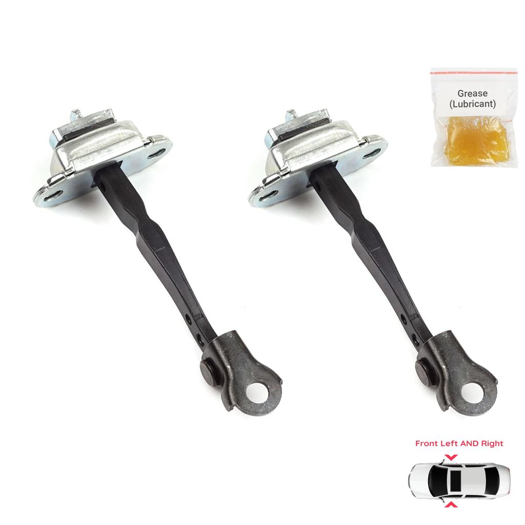 EDP1252-1 2 Pieces Front Left AND Right Door Catch Hinge Brake Stop Check Strap Limiter for Renault Kadjar Nissan Qashqai MK2 J11 804304EA0A