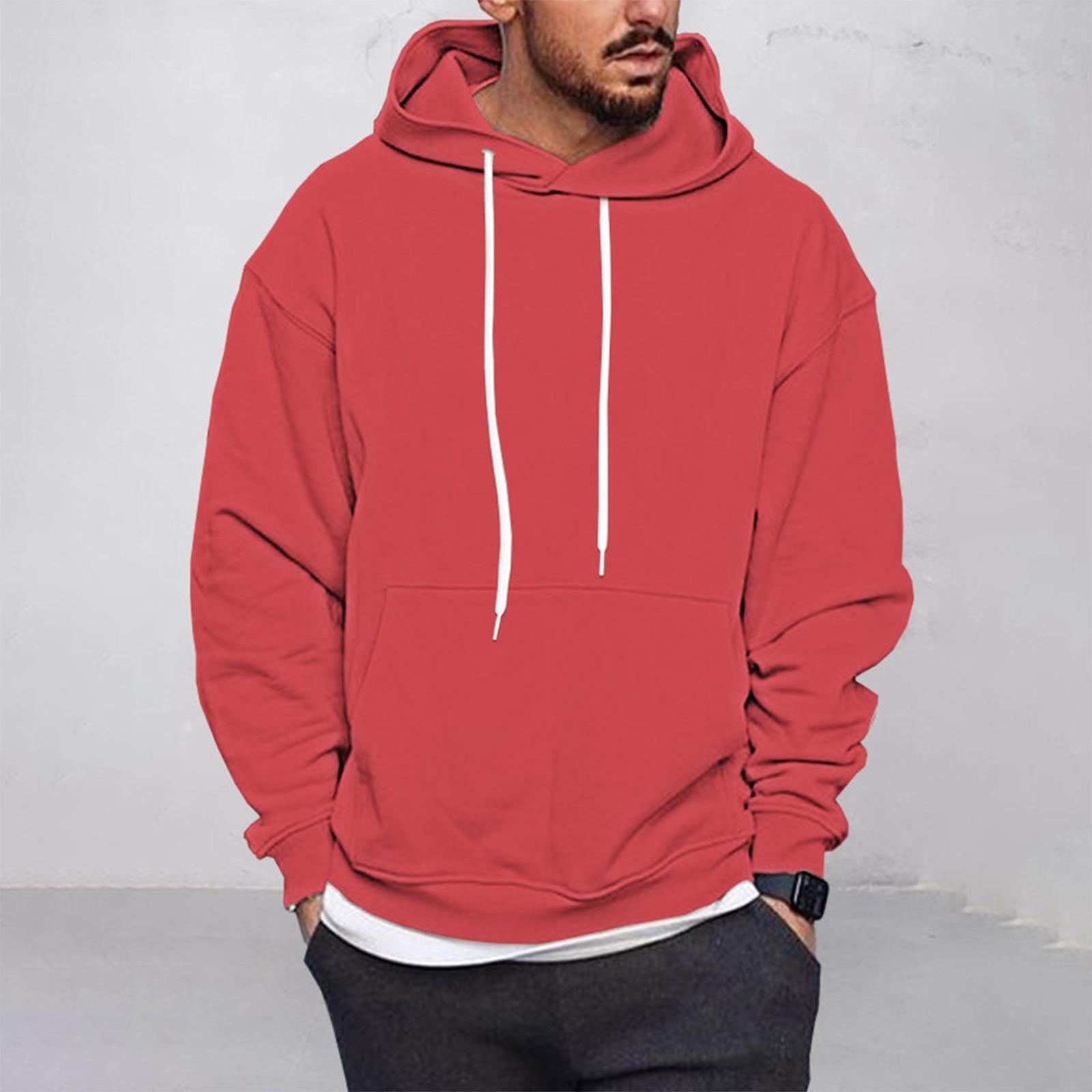 

Мужское однотонное плюшевое теплое пальто, флисовый свитер, повседневное пальто, свитер с карманами, осенне-зимнее пальто XXXXL красный