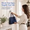 Silver Coat Hook Stainless Steel Ceramic Zinc Alloy Robe Hook Wall Hook  Entryway Bathroom Bedroom