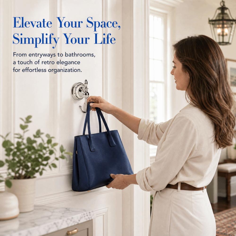 Silver Coat Hook Stainless Steel Ceramic Zinc Alloy Robe Hook Wall Hook Entryway Bathroom Bedroom
