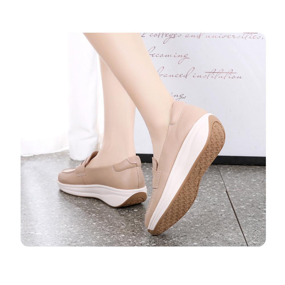 Doamnelor de primăvară și toamnă, fund gros, pandișpan, pantofi mici din piele în stil englezesc