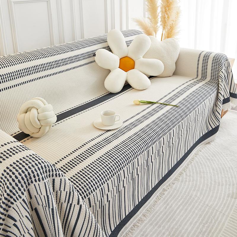 Chenille Sofa Towel Cover Cloth All-Inclusive Universal Four Seasons Universal Simple Sofa Cushion Cover Non-Slip Cover Blanket Anti-Scratching