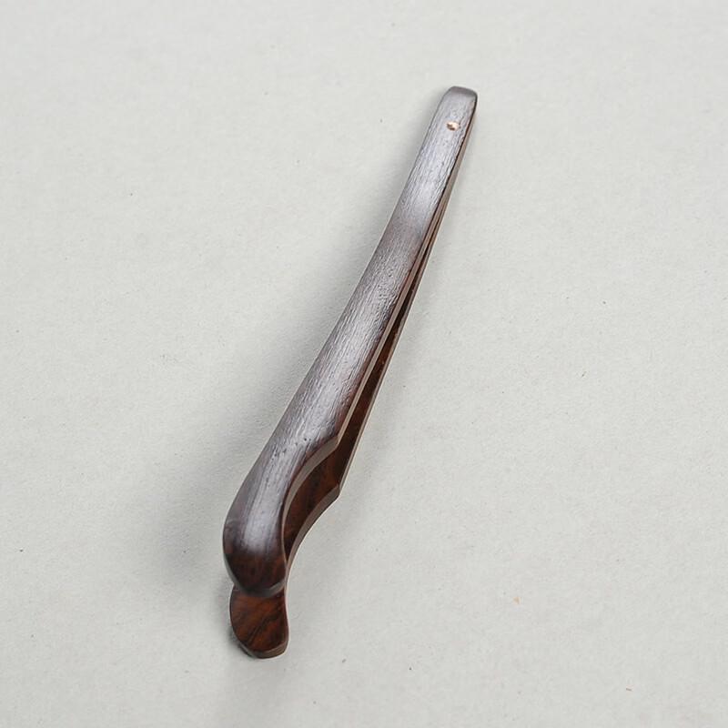 Shangqi Ebony Wood Bent Tea Tongs