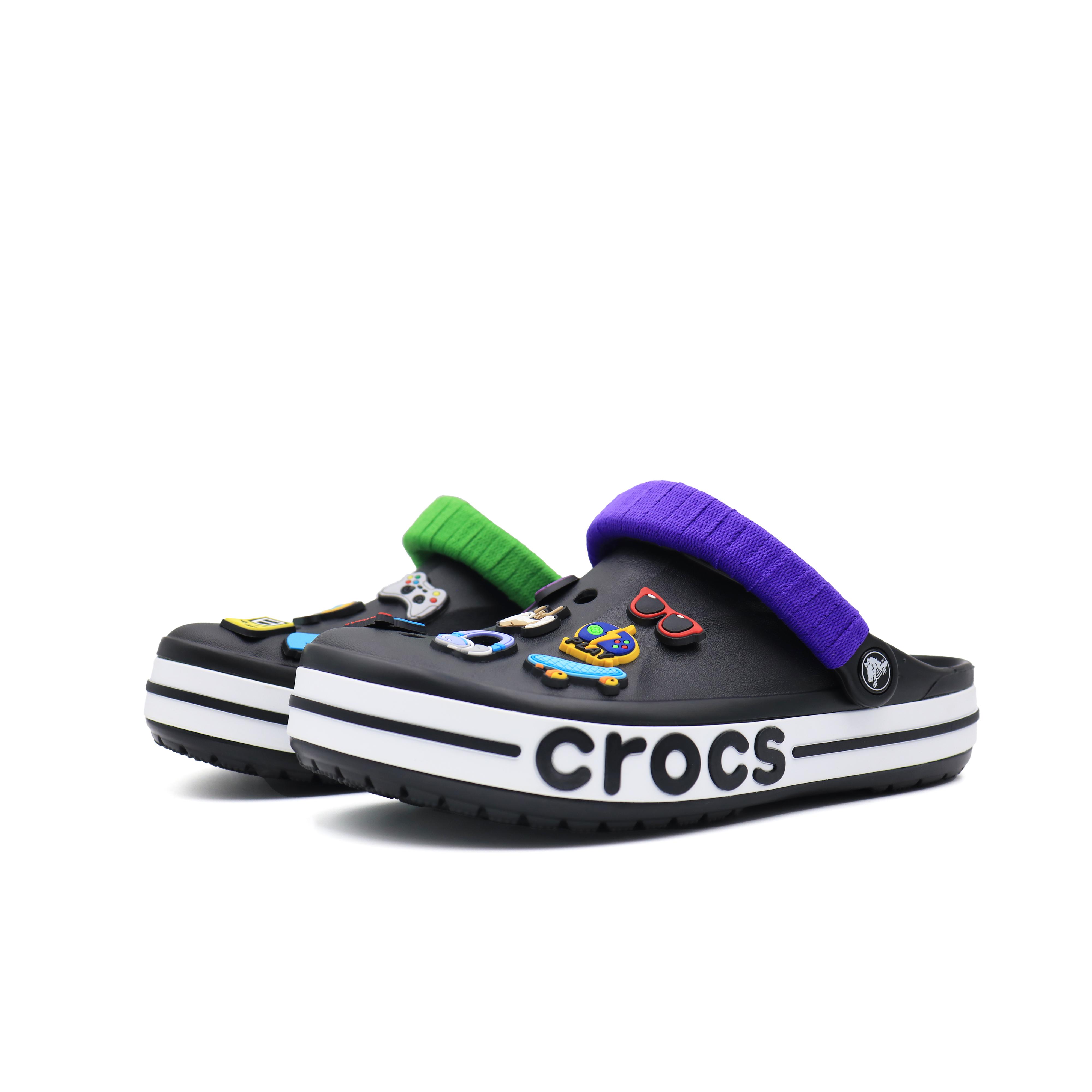 

Crocs Bayaband Super Player Home Casual Comfortable and Versatile Hole Shoes for Men and Women Black 43-44 чёрный