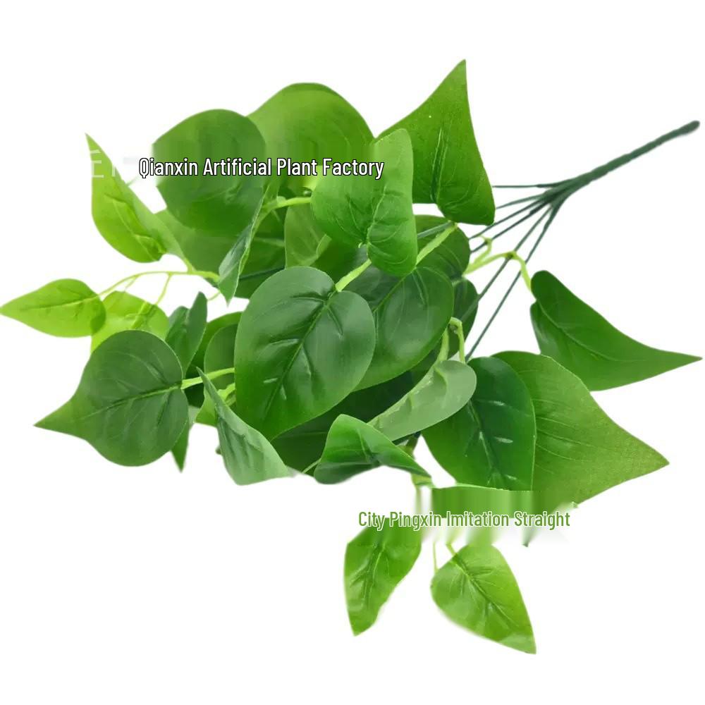 Simulation Pothos Monstera Persian Leaf Artificial Green Plant Wall Decor for Shopping Mall, Restaurant, or Bouquet Display.